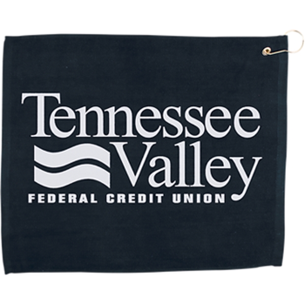 15" X 18" Hemmed Golf Towel W/ Grommet And Hook - 15" X 18" Hemmed Golf Towel W/ Grommet And Hook - Image 3 of 10