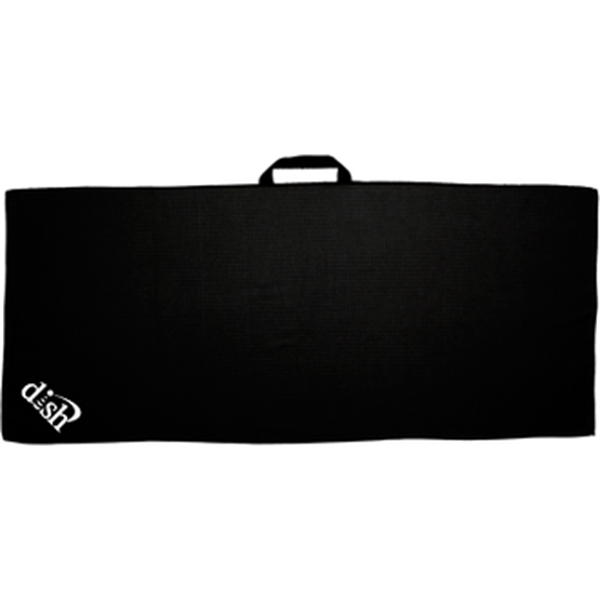 17" x 40" Waffle Caddy Towel w/ Black Loop - 17" x 40" Waffle Caddy Towel w/ Black Loop - Image 3 of 6