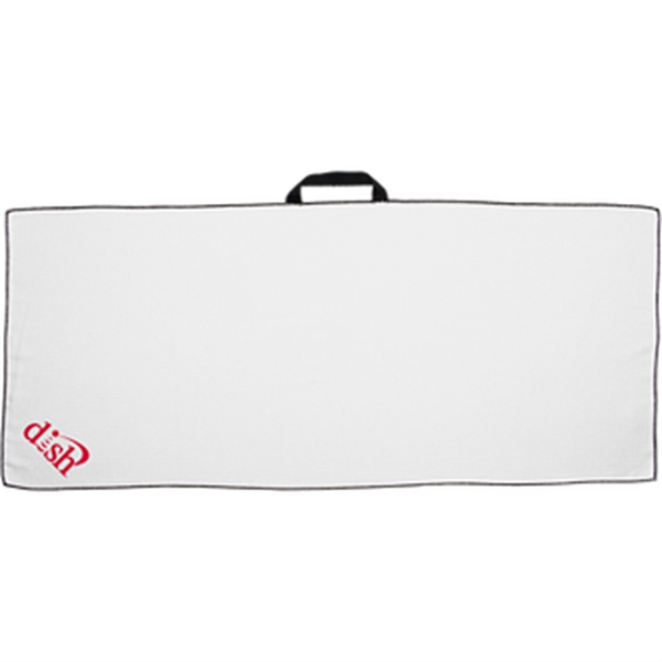 17" x 40" Waffle Caddy Towel w/ Black Loop - 17" x 40" Waffle Caddy Towel w/ Black Loop - Image 1 of 6