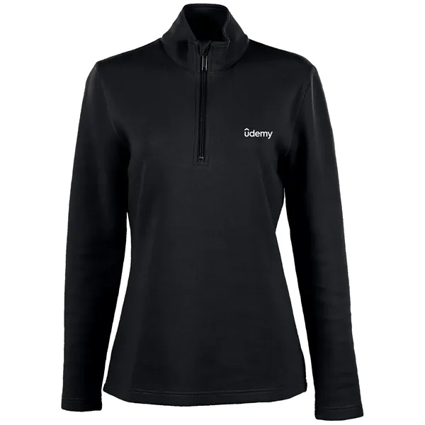 Omni Women's Poly Cotton 1/4 Zip Fleece - Omni Women's Poly Cotton 1/4 Zip Fleece - Image 2 of 4