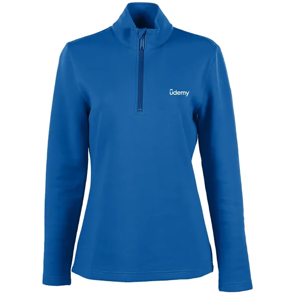 Omni Women's Poly Cotton 1/4 Zip Fleece - Omni Women's Poly Cotton 1/4 Zip Fleece - Image 4 of 4