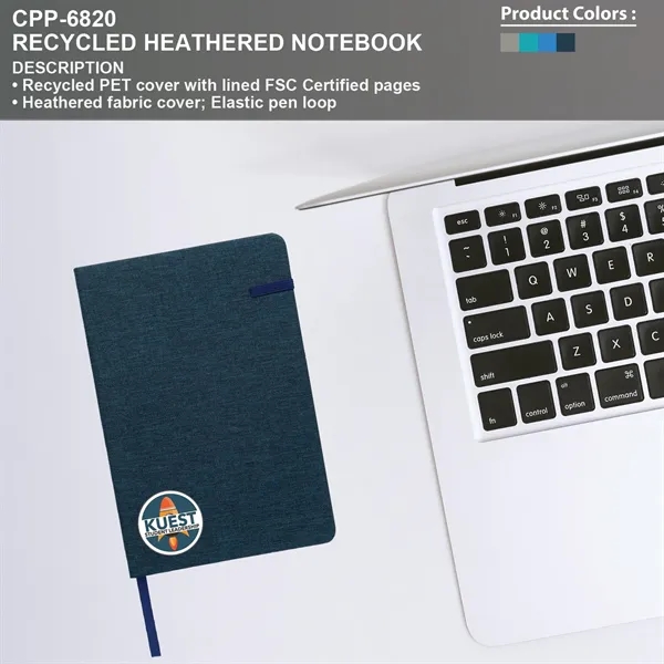 Recycled Heathered Notebook - Recycled Heathered Notebook - Image 11 of 12