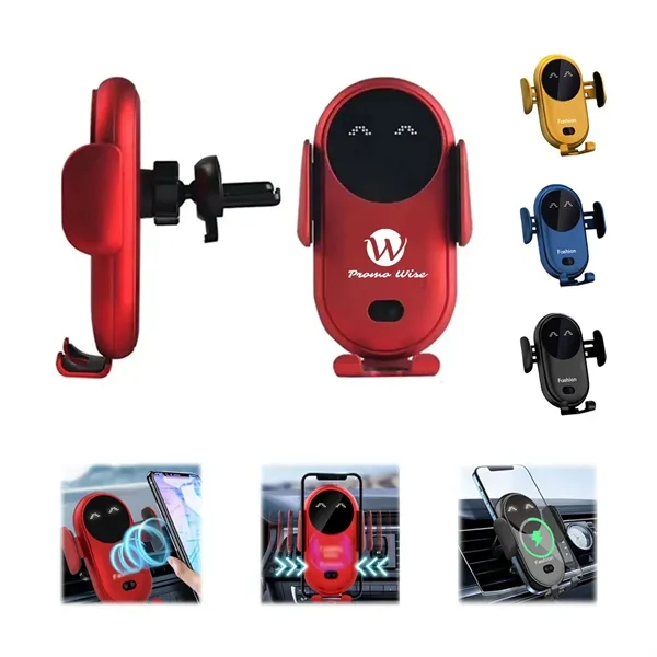 10W Fast Wireless Charger Smart Infrared Car Mobile Holder - 10W Fast Wireless Charger Smart Infrared Car Mobile Holder - Image 0 of 8