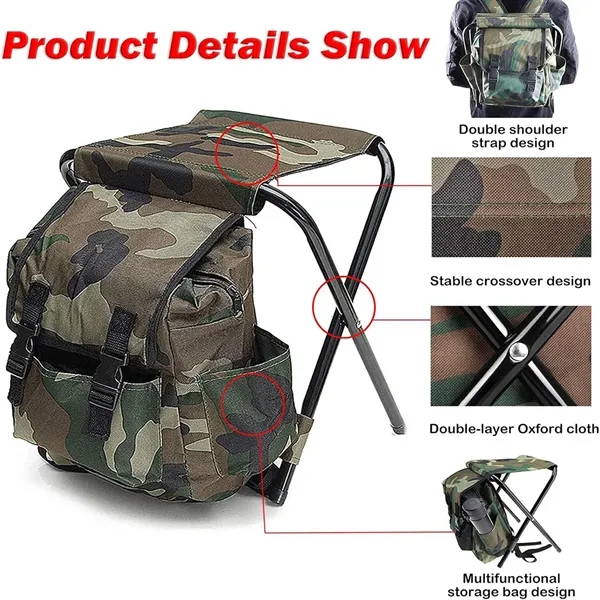 Portable Folding Stool Backpack - Portable Folding Stool Backpack - Image 2 of 5