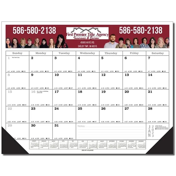 Full Color Desk Pad Calendar - 17 x 22 - Full Color Desk Pad Calendar - 17 x 22 - Image 0 of 0