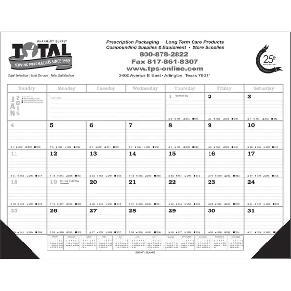 12 Month Calendar Desk Pad - 12 Month Calendar Desk Pad - Image 0 of 0