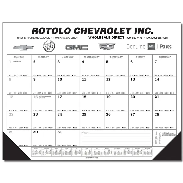 12 Month Calendar Desk Pad - 12 Month Calendar Desk Pad - Image 0 of 0
