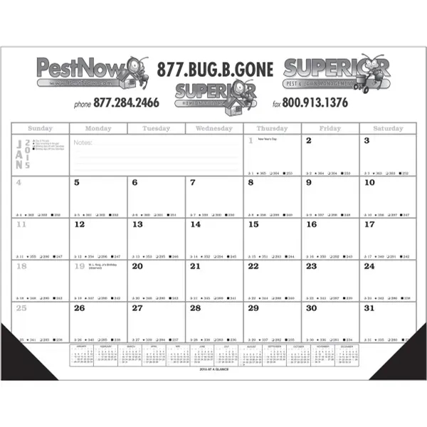 12 Month Calendar Desk Pad - 12 Month Calendar Desk Pad - Image 0 of 0