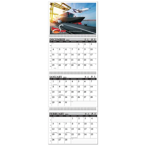 3 Month At-a-View Wall Calendar - 3 Month At-a-View Wall Calendar - Image 0 of 0