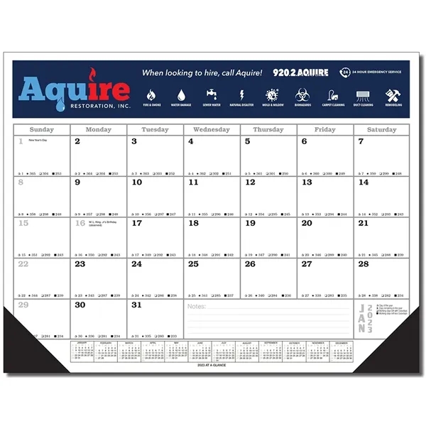 Full Color 12 Month Desk Pad Calendar - Full Color 12 Month Desk Pad Calendar - Image 0 of 0