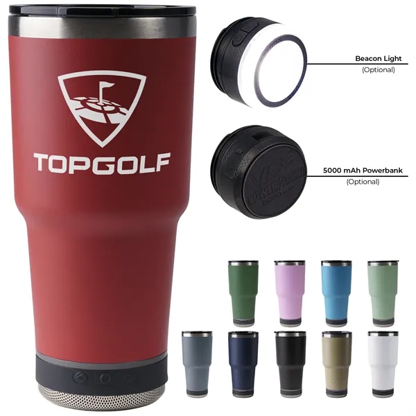Vibe 28 Oz Tumbler W/ Bluetooth® Speaker - Vibe 28 Oz Tumbler W/ Bluetooth® Speaker - Image 0 of 10