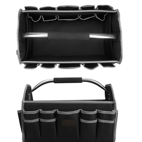 Open Top Tool Tote Bag Organizer with Handle Carrier - Open Top Tool Tote Bag Organizer with Handle Carrier - Image 2 of 7