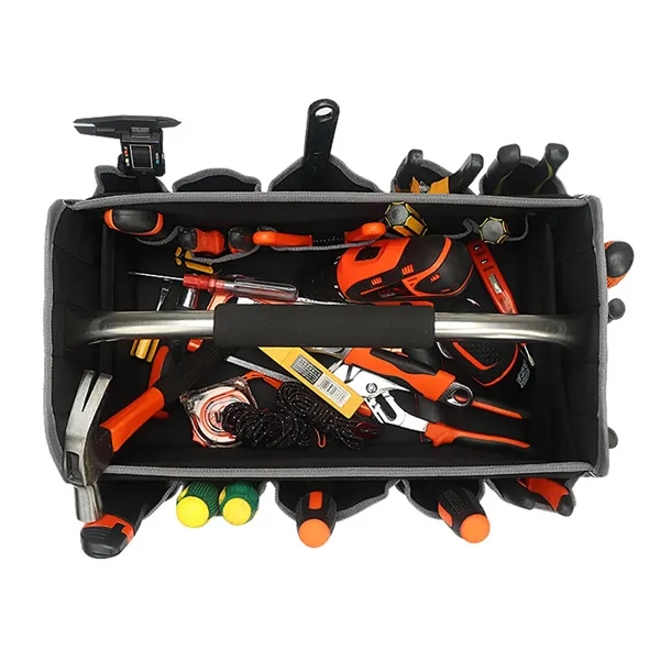 Open Top Tool Tote Bag Organizer with Handle Carrier - Open Top Tool Tote Bag Organizer with Handle Carrier - Image 3 of 7