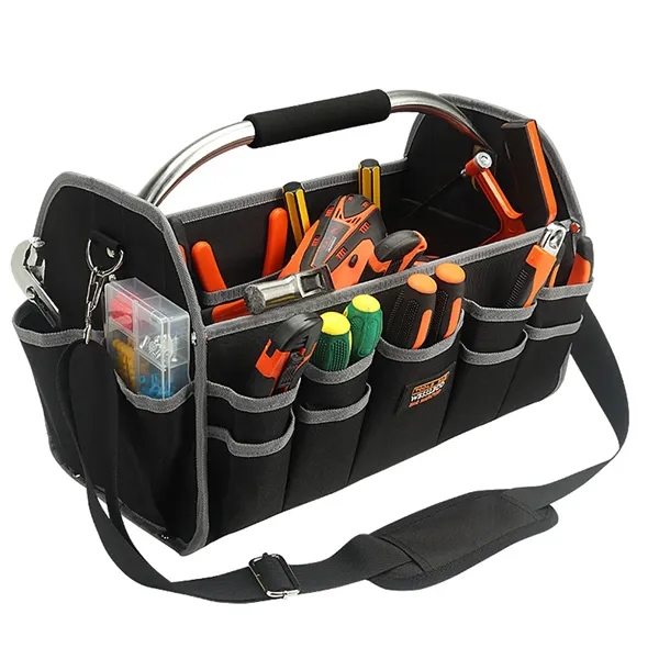 Open Top Tool Tote Bag Organizer with Handle Carrier - Open Top Tool Tote Bag Organizer with Handle Carrier - Image 4 of 7