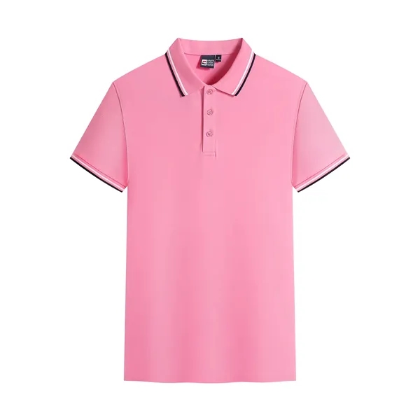 Women's Short Sleeve Lapel Polo - Women's Short Sleeve Lapel Polo - Image 10 of 11