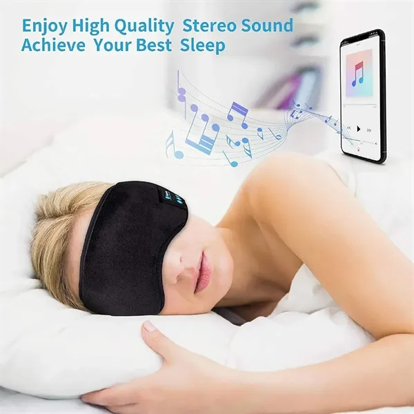 Wireless Bluetooth 3D Sleep Eye Mask - Wireless Bluetooth 3D Sleep Eye Mask - Image 1 of 4