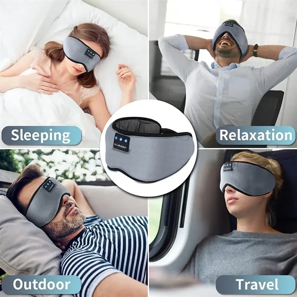 Wireless Bluetooth 3D Sleep Eye Mask - Wireless Bluetooth 3D Sleep Eye Mask - Image 2 of 4