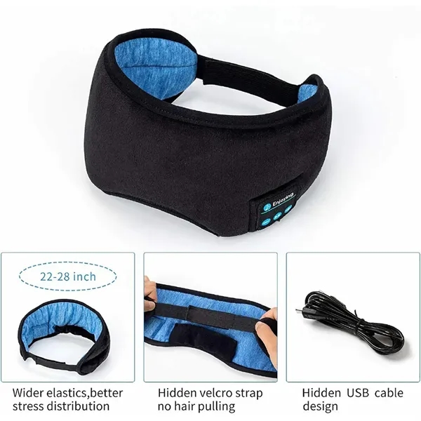 Wireless Bluetooth 3D Sleep Eye Mask - Wireless Bluetooth 3D Sleep Eye Mask - Image 3 of 4