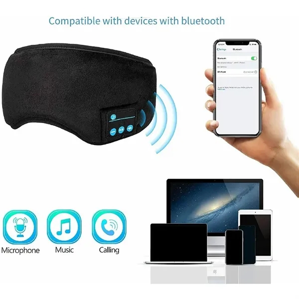 Wireless Bluetooth 3D Sleep Eye Mask - Wireless Bluetooth 3D Sleep Eye Mask - Image 4 of 4