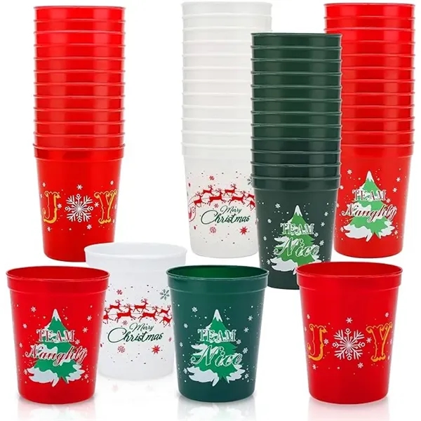 16OZ Christmas Party Cups - 16OZ Christmas Party Cups - Image 1 of 1
