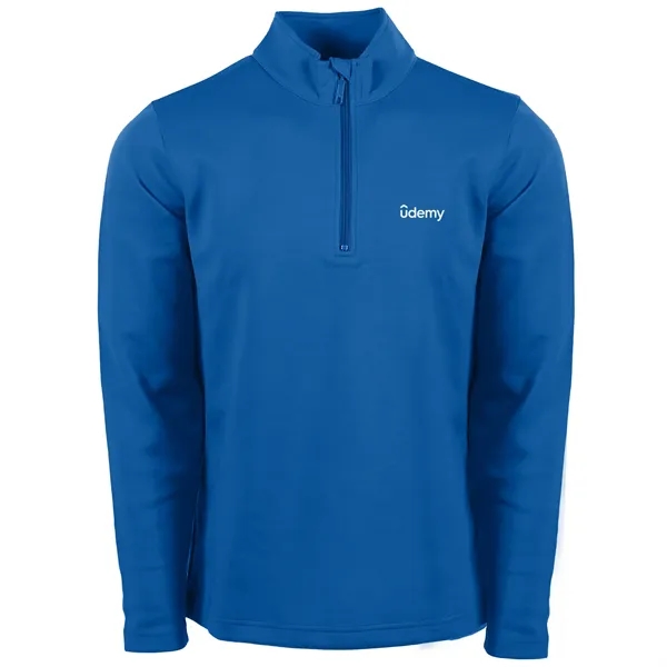 Omni Men's Poly Cotton Performance Fleece 1/4 Zip - Omni Men's Poly Cotton Performance Fleece 1/4 Zip - Image 4 of 4