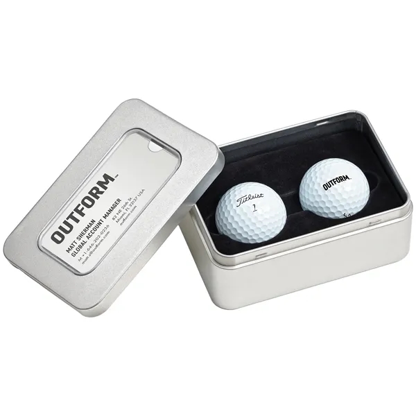 Titleist Prov1 2-Golf Ball Business Card Tin