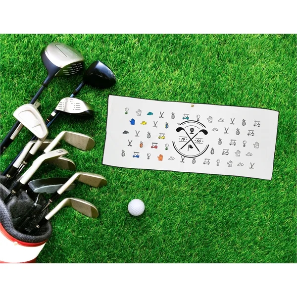 Microfiber Waffle Small Golf Towel (Color Splash) - Microfiber Waffle Small Golf Towel (Color Splash) - Image 0 of 0