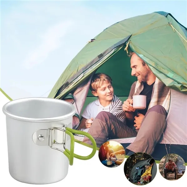 Outdoor Folding Aluminum Cup - Outdoor Folding Aluminum Cup - Image 2 of 3