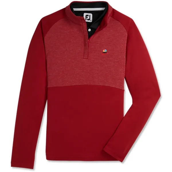 Foot Joy Womens Heather Block 1/4 Zip Midlayer - Foot Joy Womens Heather Block 1/4 Zip Midlayer - Image 3 of 8