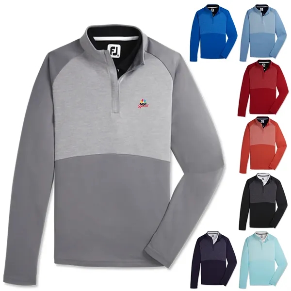 Foot Joy Womens Heather Block 1/4 Zip Midlayer - Foot Joy Womens Heather Block 1/4 Zip Midlayer - Image 0 of 8