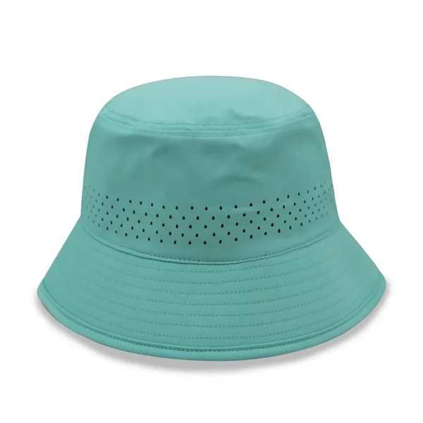 Performance Bucket Hat w/Laser Cut Mesh - Performance Bucket Hat w/Laser Cut Mesh - Image 3 of 10