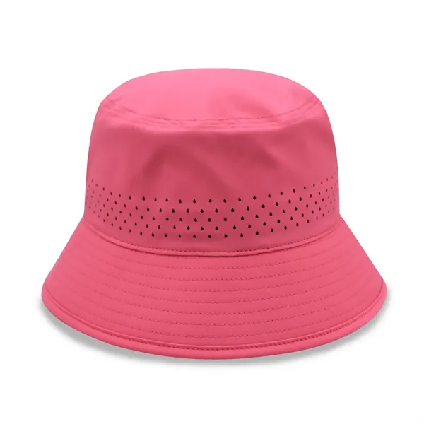 Performance Bucket Hat w/Laser Cut Mesh - Performance Bucket Hat w/Laser Cut Mesh - Image 10 of 10