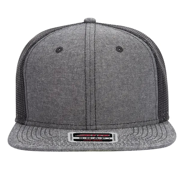 OTTO SNAP 6 PANEL MID PROFILE MESH BACK TRUCKER SNAPBACK HAT - OTTO SNAP 6 PANEL MID PROFILE MESH BACK TRUCKER SNAPBACK HAT - Image 5 of 45