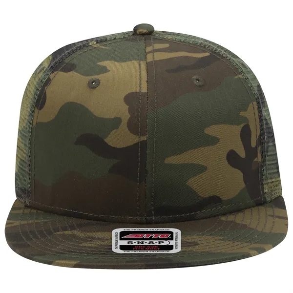 OTTO SNAP 6 PANEL MID PROFILE MESH BACK TRUCKER SNAPBACK HAT - OTTO SNAP 6 PANEL MID PROFILE MESH BACK TRUCKER SNAPBACK HAT - Image 17 of 45