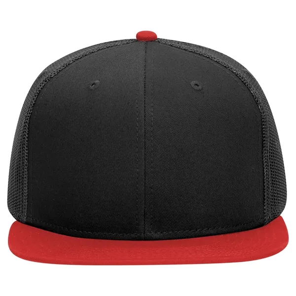 OTTO SNAP 6 PANEL MID PROFILE MESH BACK TRUCKER SNAPBACK HAT - OTTO SNAP 6 PANEL MID PROFILE MESH BACK TRUCKER SNAPBACK HAT - Image 23 of 45