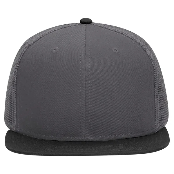 OTTO SNAP 6 PANEL MID PROFILE MESH BACK TRUCKER SNAPBACK HAT - OTTO SNAP 6 PANEL MID PROFILE MESH BACK TRUCKER SNAPBACK HAT - Image 35 of 45