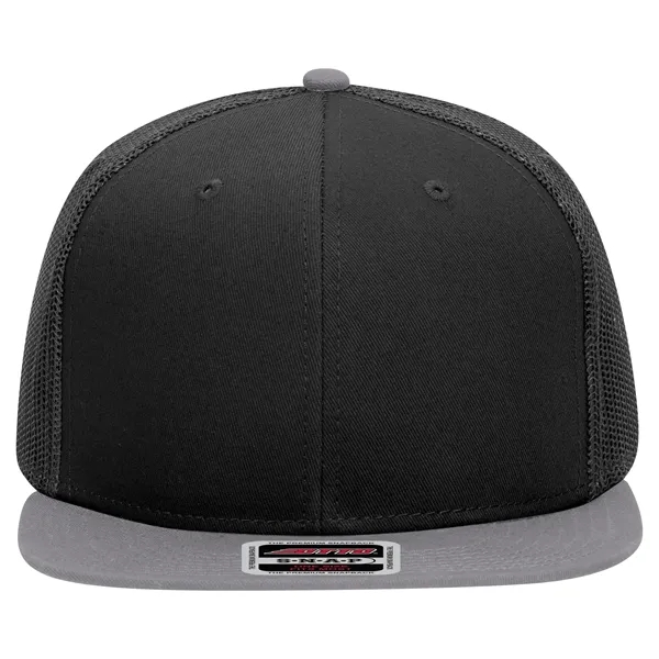 OTTO SNAP 6 PANEL MID PROFILE MESH BACK TRUCKER SNAPBACK HAT - OTTO SNAP 6 PANEL MID PROFILE MESH BACK TRUCKER SNAPBACK HAT - Image 37 of 45