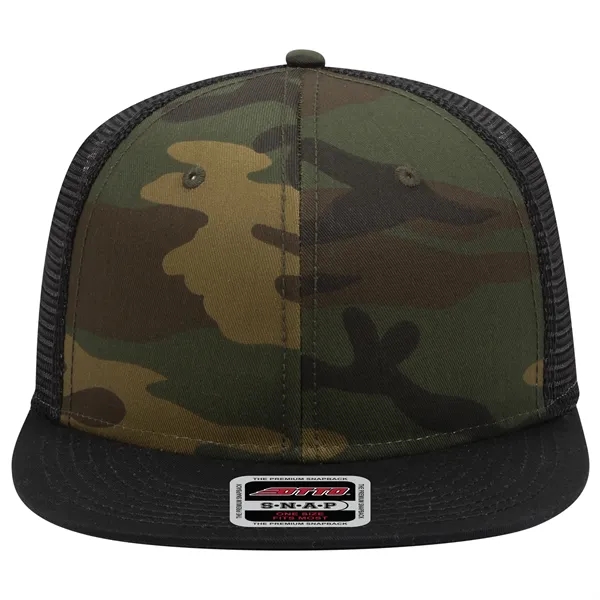 OTTO SNAP 6 PANEL MID PROFILE MESH BACK TRUCKER SNAPBACK HAT - OTTO SNAP 6 PANEL MID PROFILE MESH BACK TRUCKER SNAPBACK HAT - Image 39 of 45