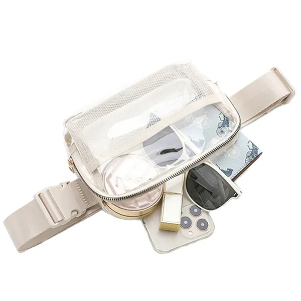 Clear Bag Stadium Approved Crossbody Fanny Belt  Pack Unisex - Clear Bag Stadium Approved Crossbody Fanny Belt  Pack Unisex - Image 5 of 6