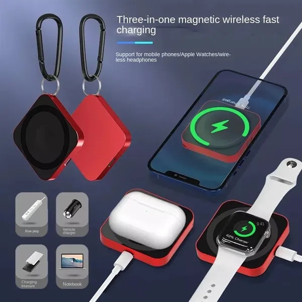 3-in-1 Wireless Charging Pad - 3-in-1 Wireless Charging Pad - Image 1 of 7