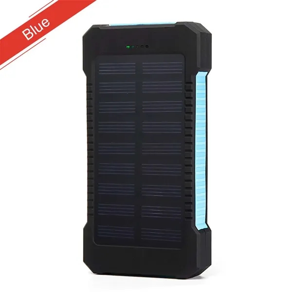 10,000-mAh Solar Power Bank W/ Flashlight compass Carabiner - 10,000-mAh Solar Power Bank W/ Flashlight compass Carabiner - Image 8 of 12