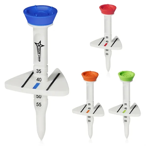 Golf Tees Adjustable Height Triangular Directional Design - Golf Tees Adjustable Height Triangular Directional Design - Image 0 of 5