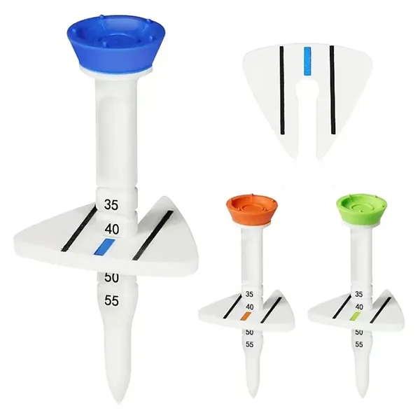 Golf Tees Adjustable Height Triangular Directional Design - Golf Tees Adjustable Height Triangular Directional Design - Image 2 of 5