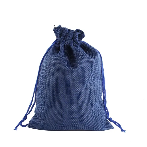 Linen Drawstring Bag - Linen Drawstring Bag - Image 2 of 3