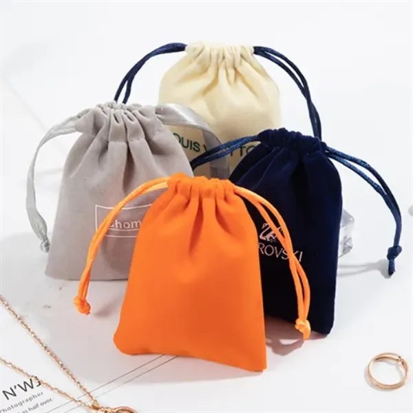 Velvet Drawstring Storage Bag - Velvet Drawstring Storage Bag - Image 1 of 3