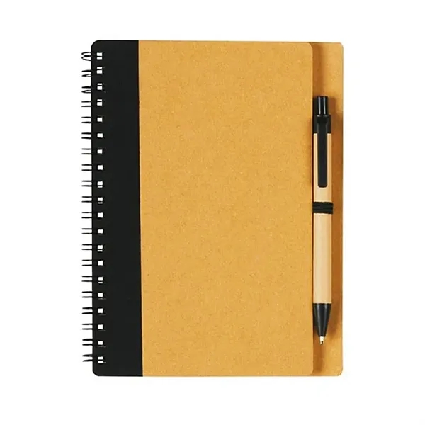 Eco Spiral Notebook and Pen - Eco Spiral Notebook and Pen - Image 1 of 2