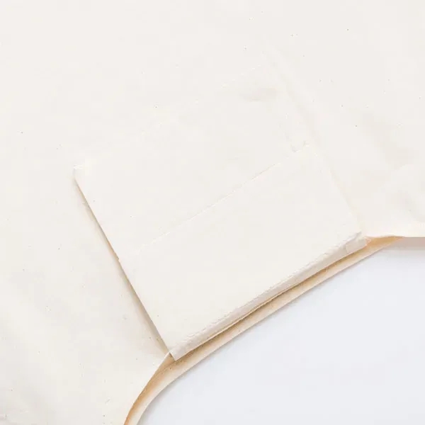 Foldable Cotton Grocery Tote Bag With Pouch - Foldable Cotton Grocery Tote Bag With Pouch - Image 5 of 5