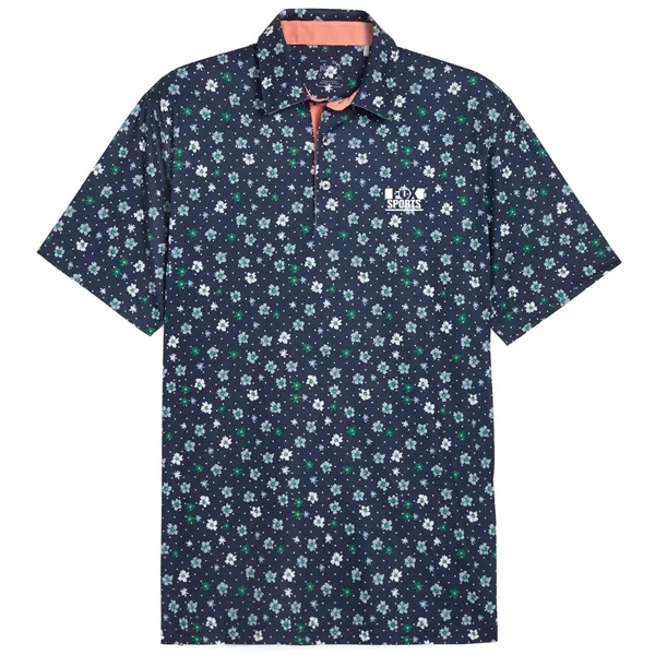 Custom Puma Cloudspun Mens Floral Polo