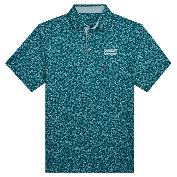Custom Puma Cloudspun Mens Butterflies Polo