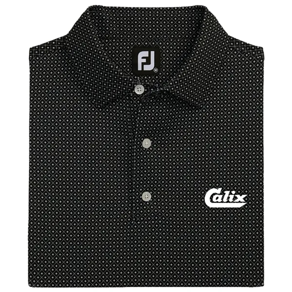 Foot Joy Dot Geo Print Lisle Shirt